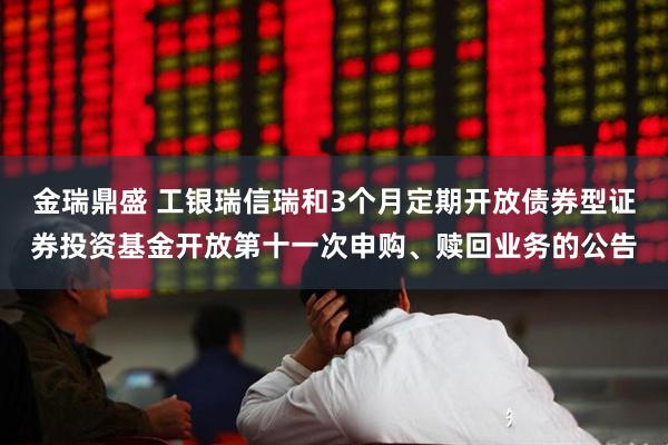金瑞鼎盛 工银瑞信瑞和3个月定期开放债券型证券投资基金开放第十一次申购、赎回业务的公告